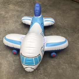 儿童水上玩具加厚PVC飞机水上浮排宝宝水上坐骑亚马逊热卖可批发
