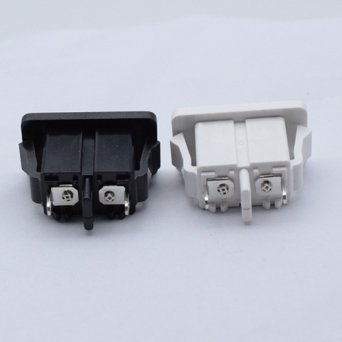 Shouhan 8-shaped AC socket female socket DB-8-06 high current double hole two-pin solid core direct plug-in power socket