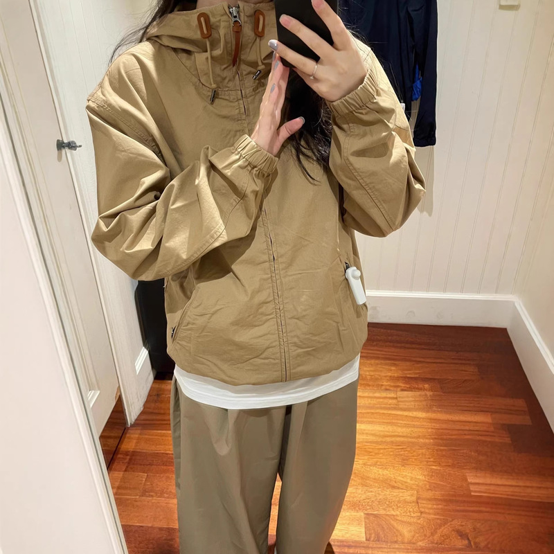 High-Quality/Scannable Qr Code Ralph Lauren Embroidered Logo Hooded Drawstring Thin Jacket Windbreaker Unisex