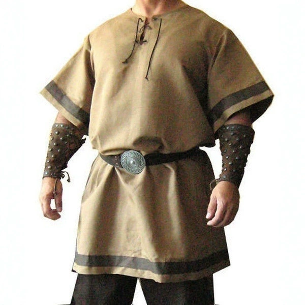 2025 Armor Re-Production LARP Medieval Viking Red Color Renaissance Fashion Jacket Clothing