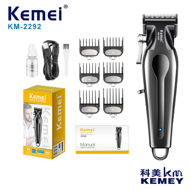 Corte de pelo eléctrico KME transfronterizo KM - 2292 tijeras de afeitar eléctricas especiales para salón de peluquería ajustables