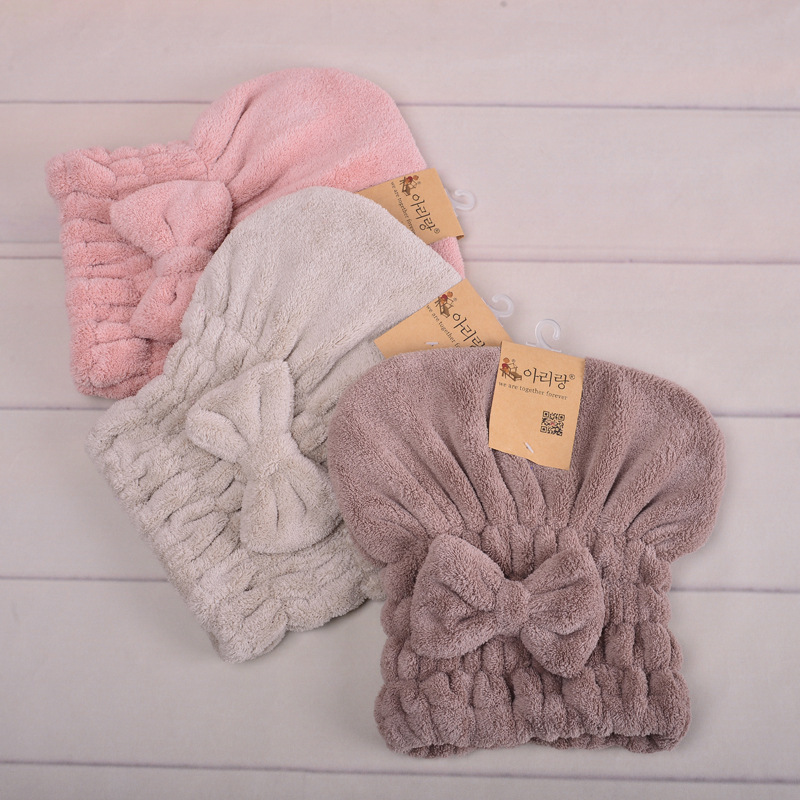 Absorberende badehætte af koralfleece til kvinder og gravide_voghion.com