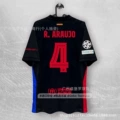 24-25 barcelona away game no. 4 star plus 5 champions league fair strips