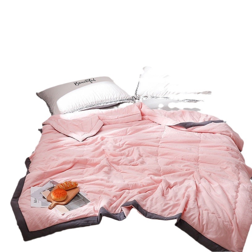 [Washed Cotton. Factory Sales] Air-Conditioned Quilt, Summer Cool Quilt, Spring & Fall Thin Quilt, Quilt Core, Single and Double Kidsren's Student Quilt