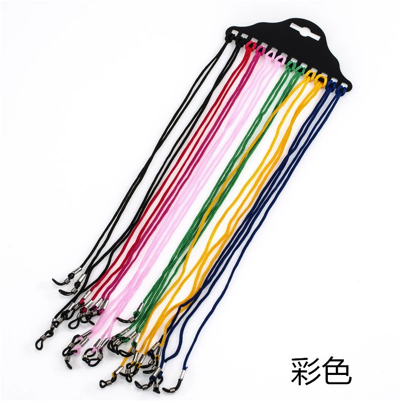 Новые нейлоновые очки веревка Модные солнцезащитные очки цепочка очки для чтения Нескользящие очки веревка цвет зеркало веревка анти-потерянный