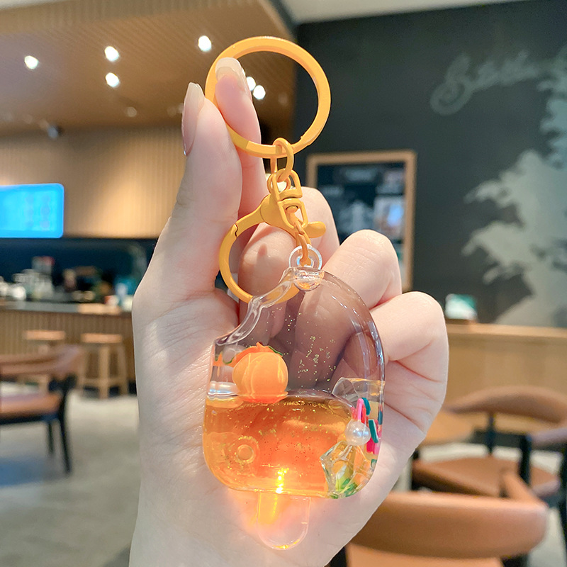 Cartoon Dream Bear Girl Keychain leche rosa muñeca adorable bolso de pareja colgante pequeño regalo al por mayor