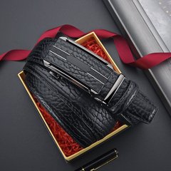 ベルトの男性の野牛の紋様の合金は自動的に牛革のベルトを掛けます。