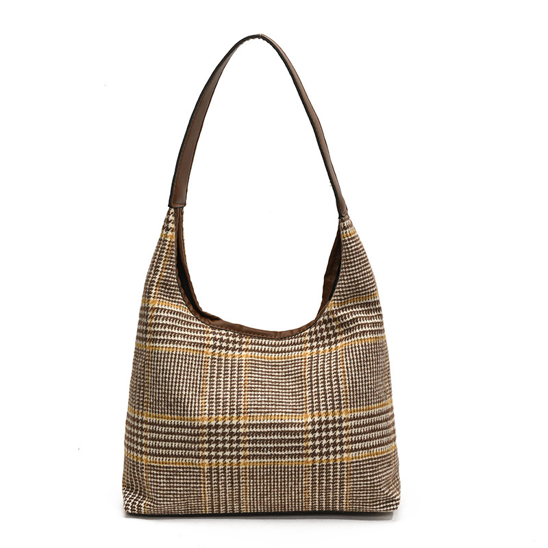 2024 otoño y invierno gran capacidad bolsa de hombro ocio simple clase de literatura y arte de viaje bolsa de diseño personalizada bolsa de brazo