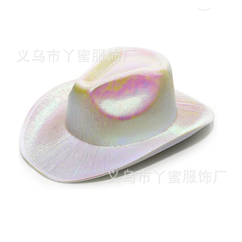 Fabricantes de sombreros de vaqueros coloridos de fiesta, sombreros fluorescentes, sombreros de perlas, sombreros de vaqueros coloridos de Halloween