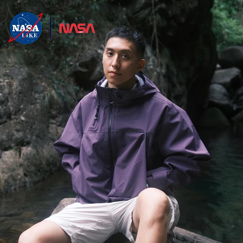 Nasalike Three-Door Two-Tree Same Style K Clone Two Trees Purple 1992 Small Tree Clone Jacket Men and Women Spring