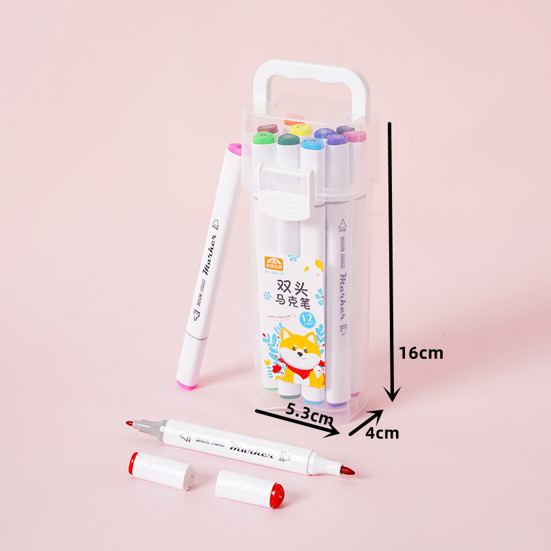 Agua de doble cabeza marcador para estudiantes de primaria regalos estudiantes aprenden papelería pintura acuarela marcador clave al por mayor