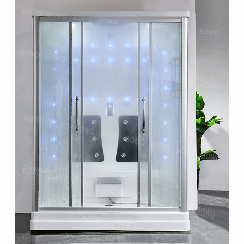 Ducha integral integral doble baño de pareja separación seca y húmeda sala de vapor acrílico independiente