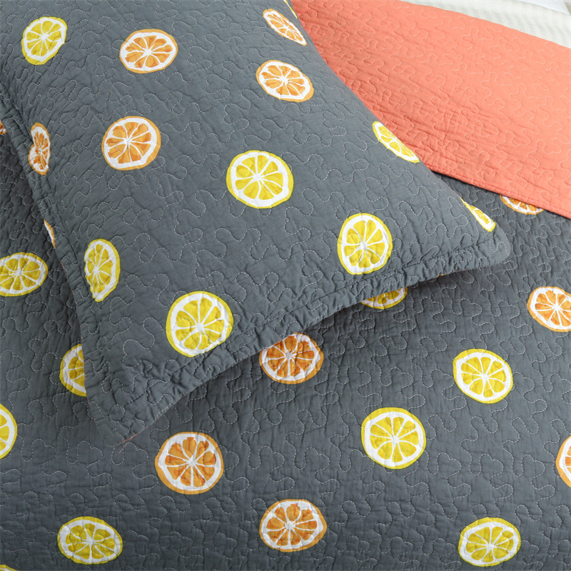 Quilted Bedding Set - Pure Cotton Embroidered Summer Quilt_voghion.com