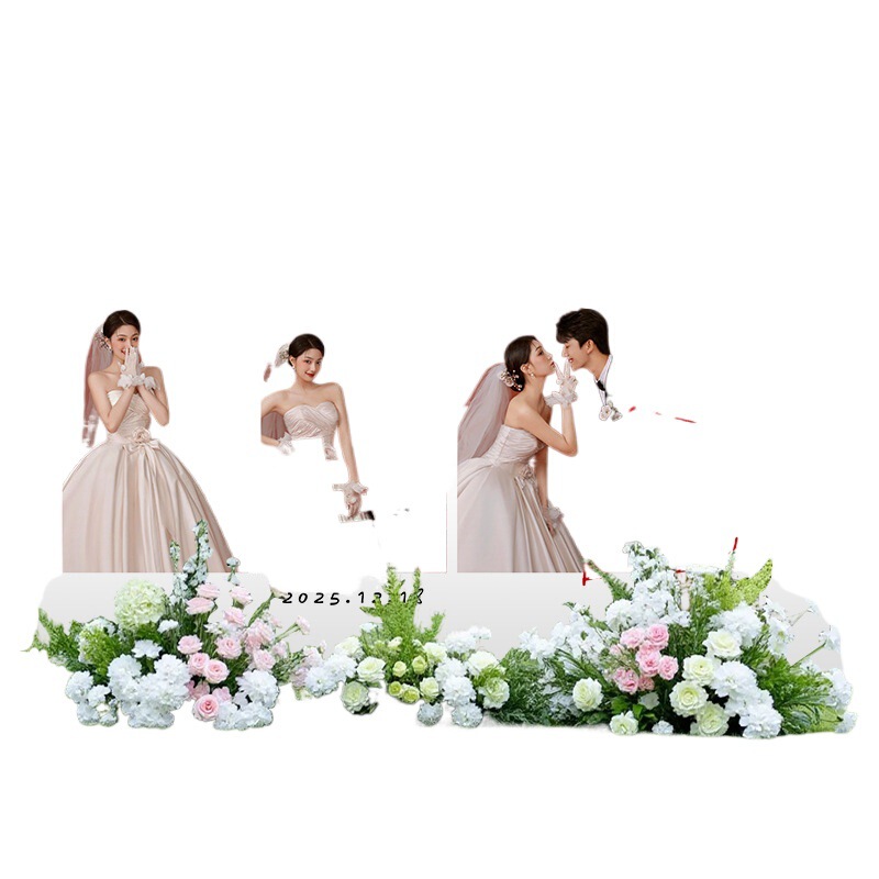 订婚礼结婚现场婚庆婚礼迎宾牌kt板答谢宴背景布置场景定 制装饰|undefined