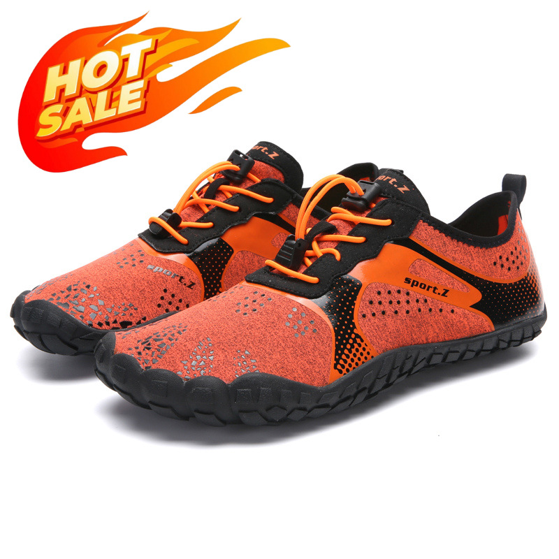 潜水浮潜靴男女防割滑り止め水泳靴五本指ビーチ靴速乾渉水靴裸足ランニングマシン靴