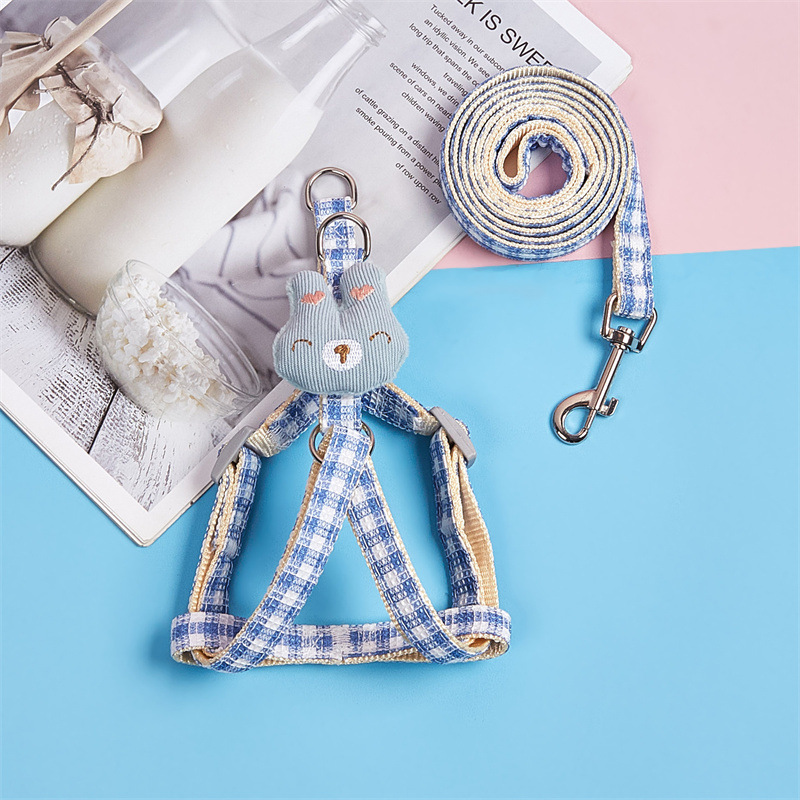 Nueva Correa transfronteriza para el pecho del animal doméstico nueva cuerda de perro mediana y pequeña perro chaleco perro tracción cuerda gato tracción