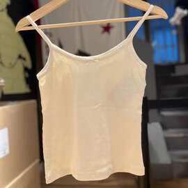 BM风美式花边领爱心孔眼蝴蝶结吊带女 bm辣妹纯欲显瘦内搭背心