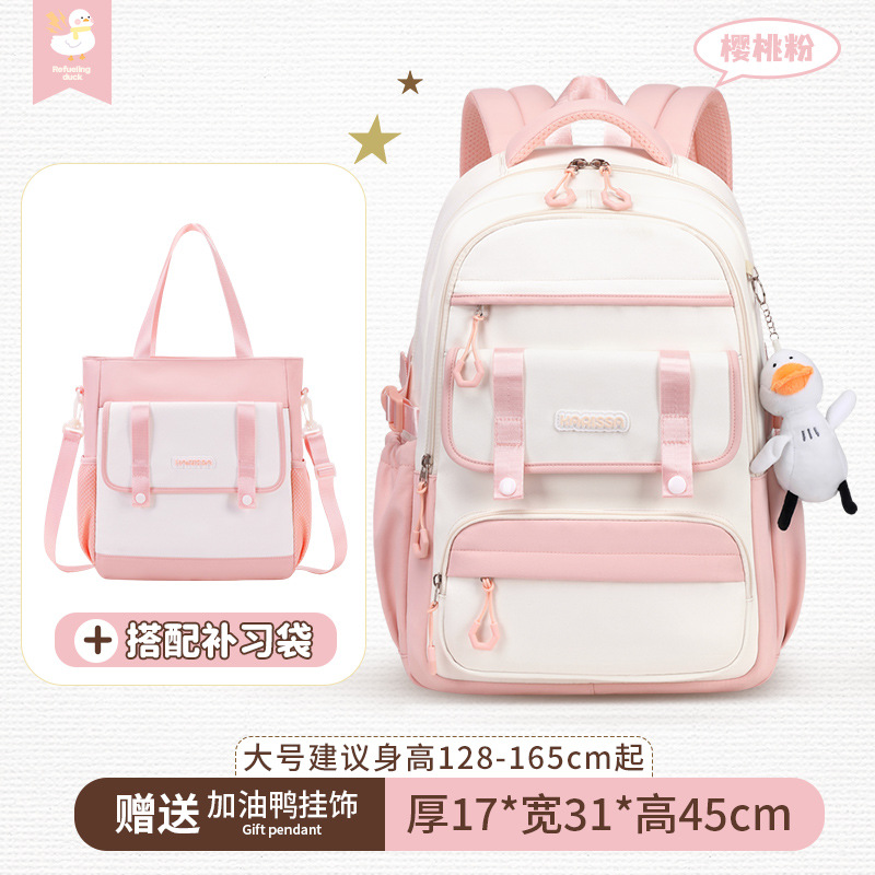 핑크 라지 + 수업료 가방