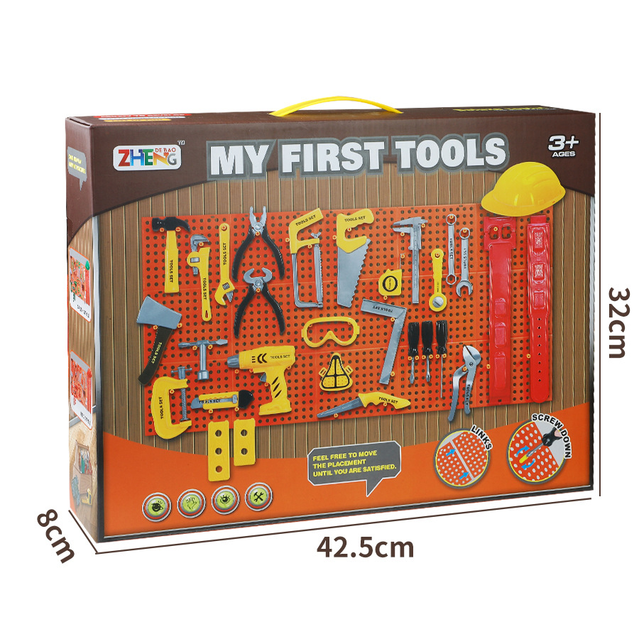 국경 간 폭발 어린이 시뮬레이션 DIY 저장 상자 도구 벽 세트 드라이버 퍼즐 놀이 집 장난감 도매