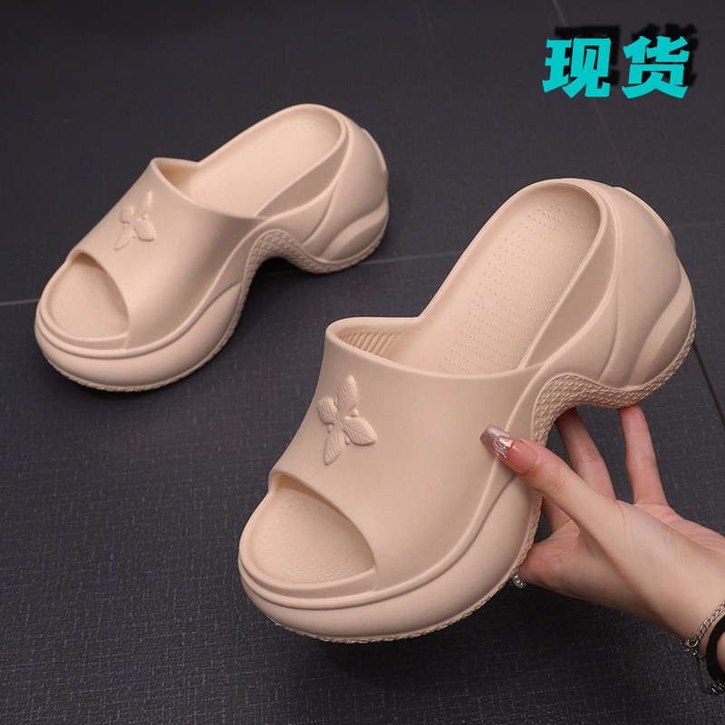 Cruciferous Platform EVA Slippers Women's Summer Outer Wear 2025 Deodorant Height-increasing Shoes Casual All-match Fashion 9cm Women Cruciferous Platform EVA Slippers Women's Summer Outer Wear 2025 Deodorant Height-increasing Shoes Casual All-match Fashion 9cm Women