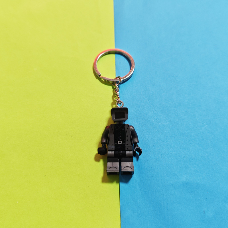 Toy Story Batman Llavero de bloques de construcción Buzz Lightyear Marvel Spider-Man Batman Pato Donald Mickey