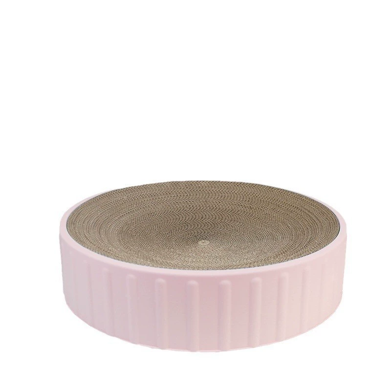 Круглая доска для царапин для кошек гофрированная бумага, устойчивая к царапинам, сменная комбинированная игрушка для домашних животных, сменная игрушка для кошек с внутренним сердечником