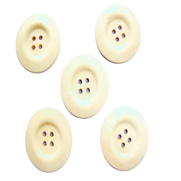 天台维娅直销天然原木色大小木头钮扣子彩色木质激光雕刻圆形纽扣