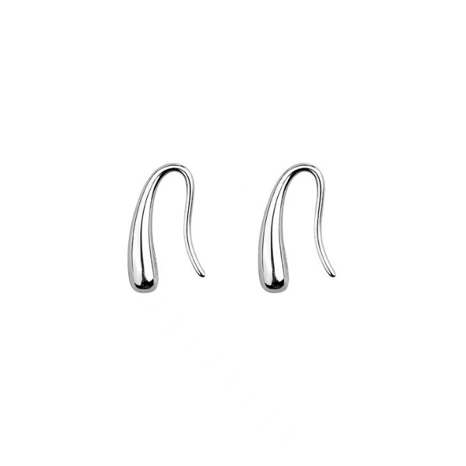 Europa y los Estados Unidos explotaron gota de agua simple pendientes compactos femeninos estilo de moda retro personalidad gancho de orejas agujeros de orejas de orejas