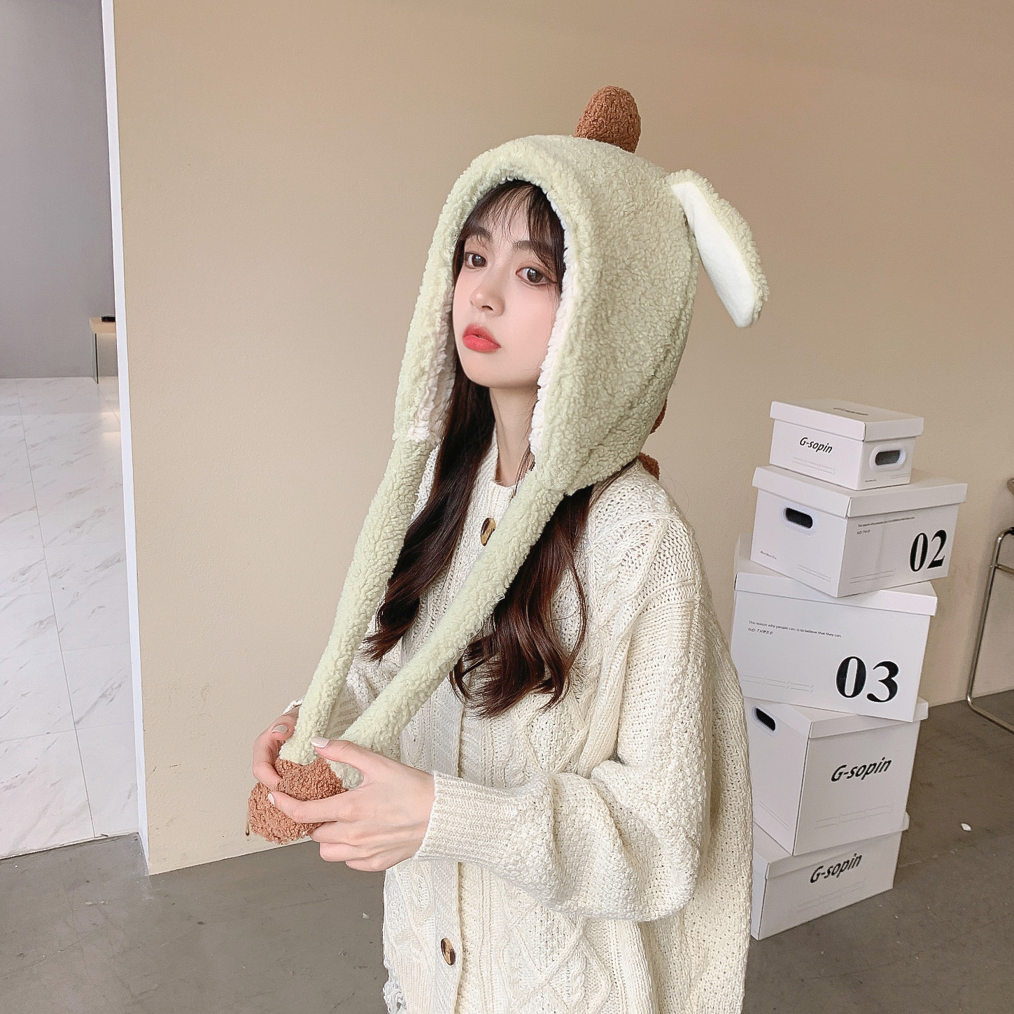 Korean Dinosaur Hat And Scarf One-piece Wholesale Nihaojewelry display picture 14