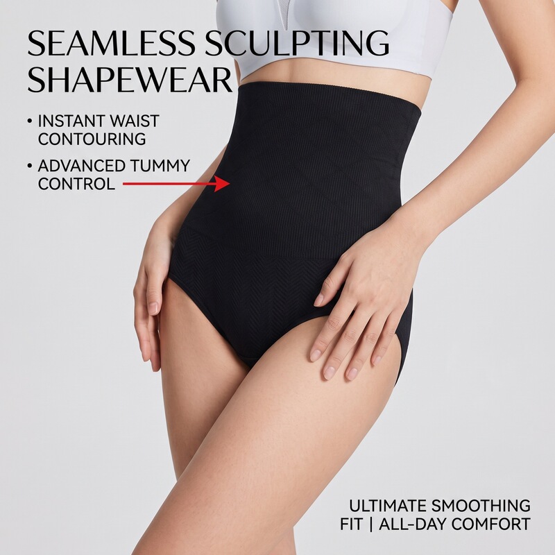 European and American sexy mid-waist tummy control butt-lifting seamless shapewear high-waisted triangle thong panties European and American sexy mid-waist tummy control butt-lifting seamless shapewear high-waisted triangle thong panties