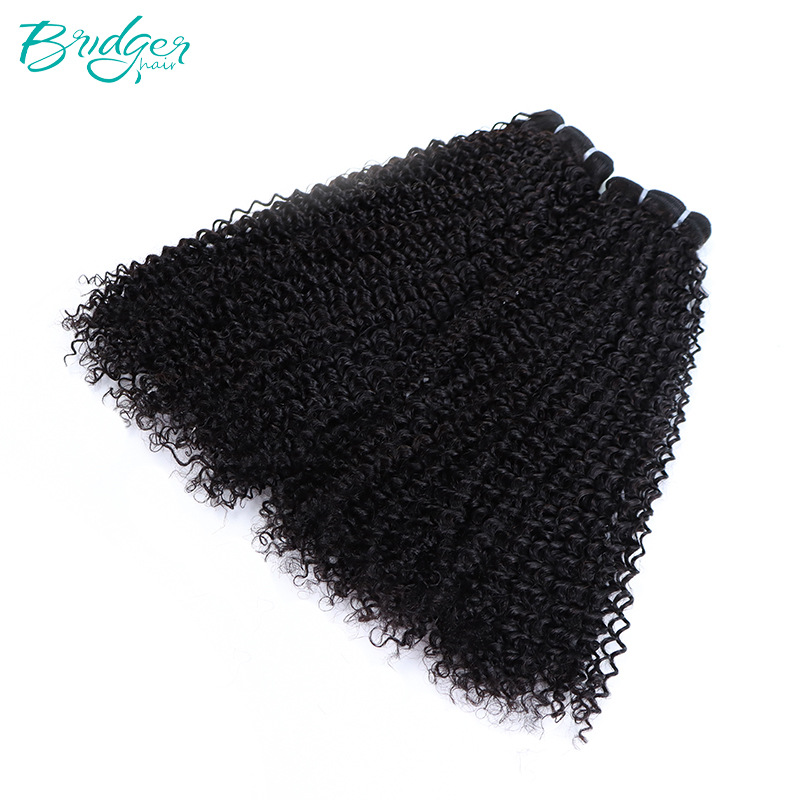 Echte Menschenhaar Afro Locken Perücke Natürliche Farbe Glatt_voghion.com