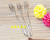 Fruit fork stainless steel, polishing cloth, 13.2cm