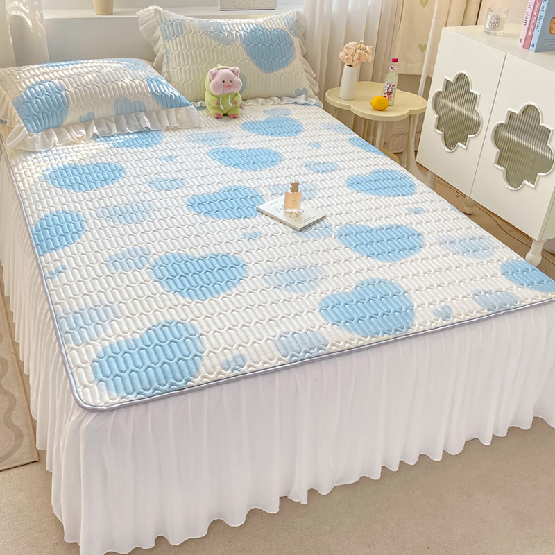 New type A bed skirt, latex mat three-piece set, maternal and infant grade latex mat, four-piece set, air-conditioned soft mat, summer quilt bed cover