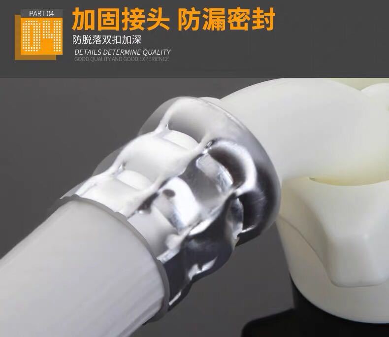 Universal extended water inlet pipe for fully automatic washing machine, extended water supply pipe, water connection hose and extended connection pipe fittings Specification drawing