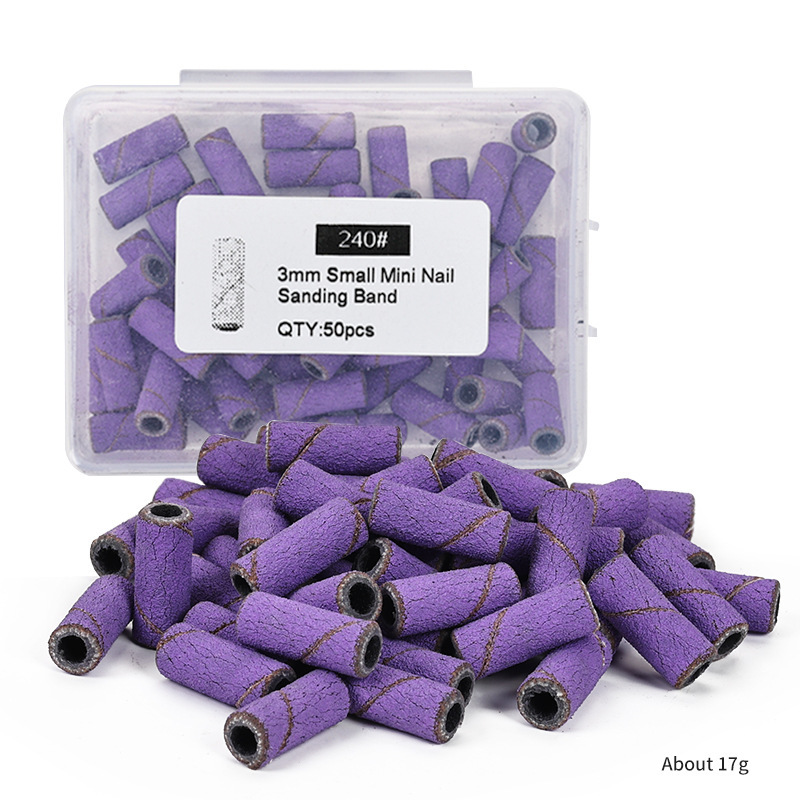 50pcs Purple Smart Sand Box 240#(without bearings)