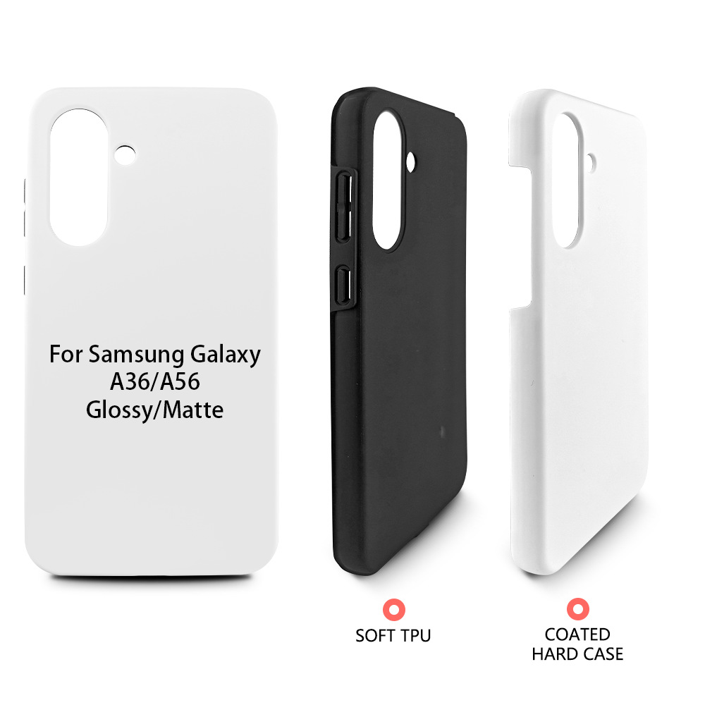 Aplicable a Samsung Galaxy A56 caso de sublimación térmica recubrimiento de película 2 en 1 material de caso de teléfono al por mayor
