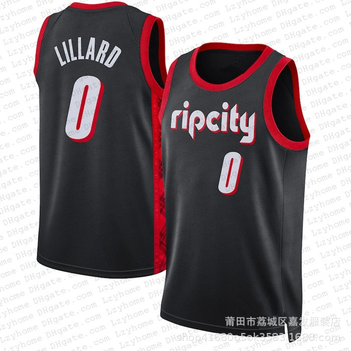 Форма Blazers №0 Lillard, №3 Micham вышитый баскетбольный джерси, №00 Anthony