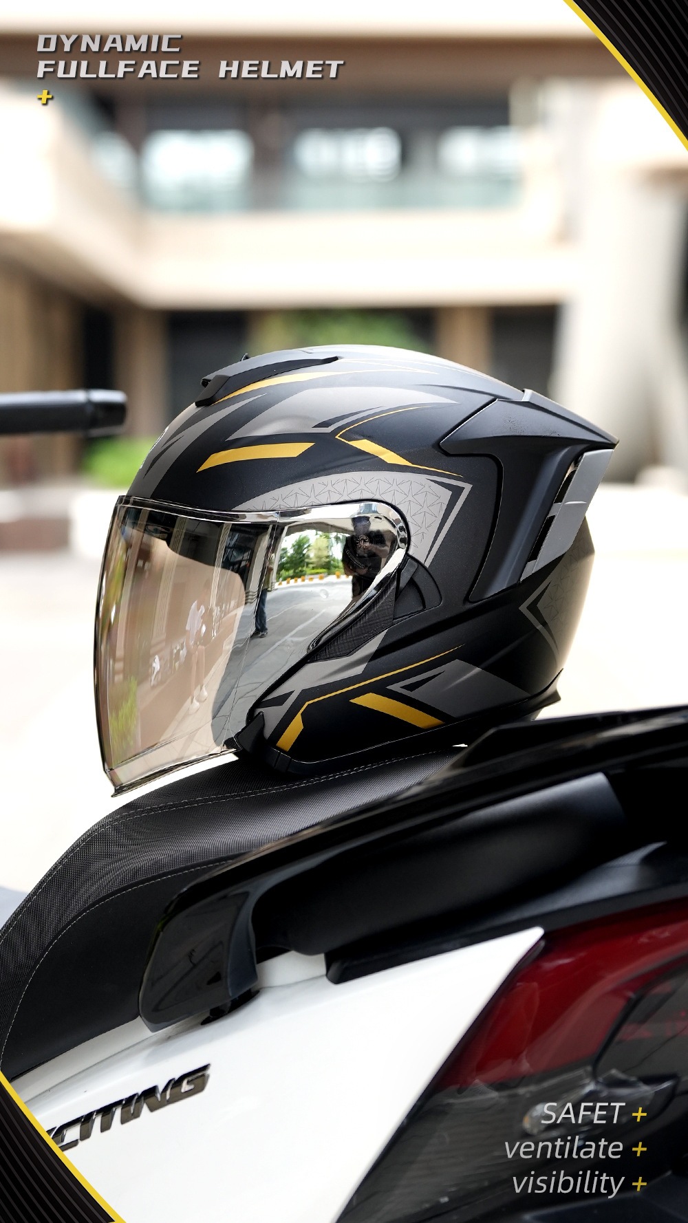 RSV 3/4 Helmet for Men, Motorcycle Half Helmet, 3/4 Electric Vehicle Summer Helmet, 3C Certified, All-Season Safety Helmet