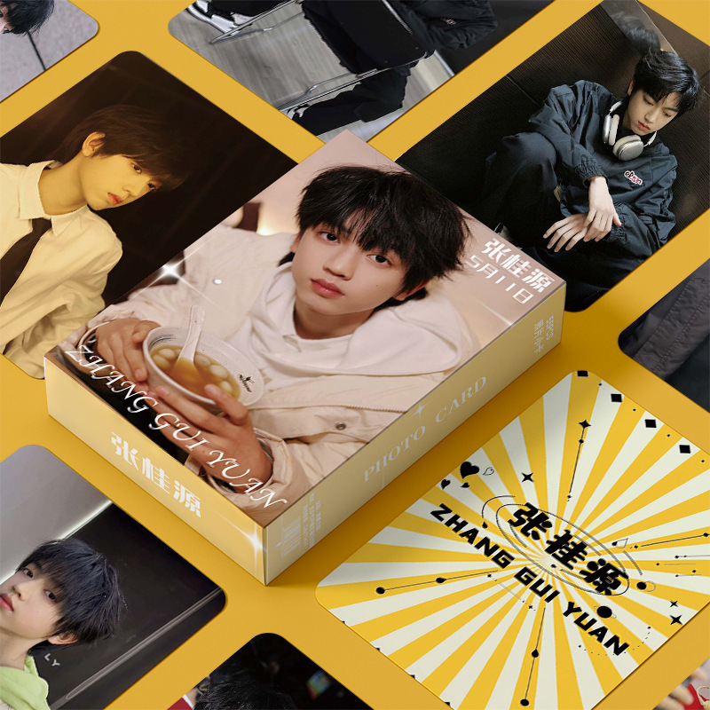 Tf Family Zhang Guiyuan Merchandise 3inch Box Set of 55 Laser Mini Cards, Photo Cards, Card Album, Birthday Gift Mini