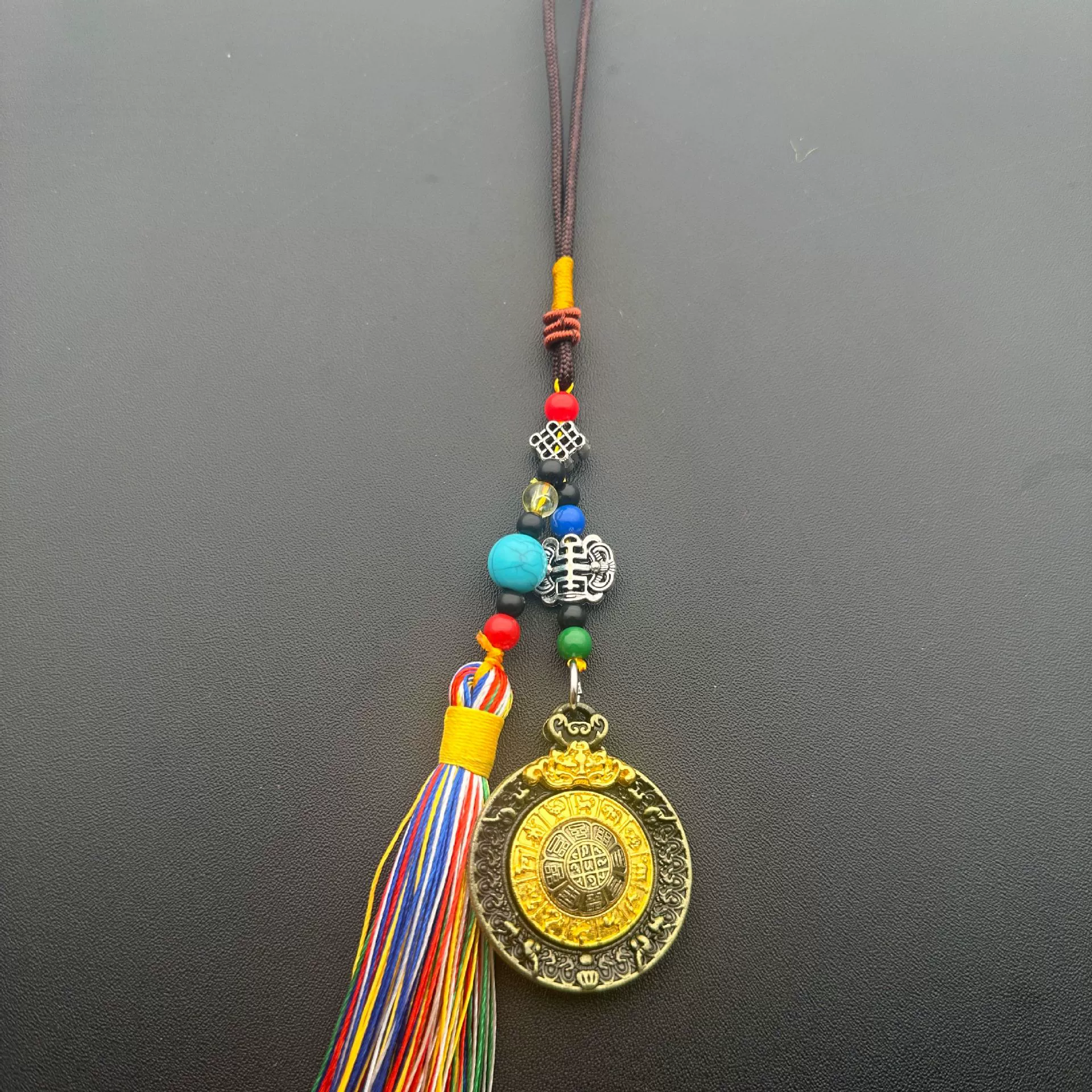 Double-sided pendant, ethnic accessory, Chinese horoscope, ethnic style