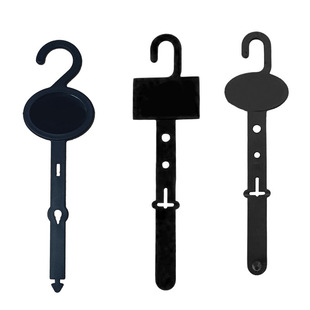 Black plastic belt hook flat hook belt belt display hook manufacturers wholesale