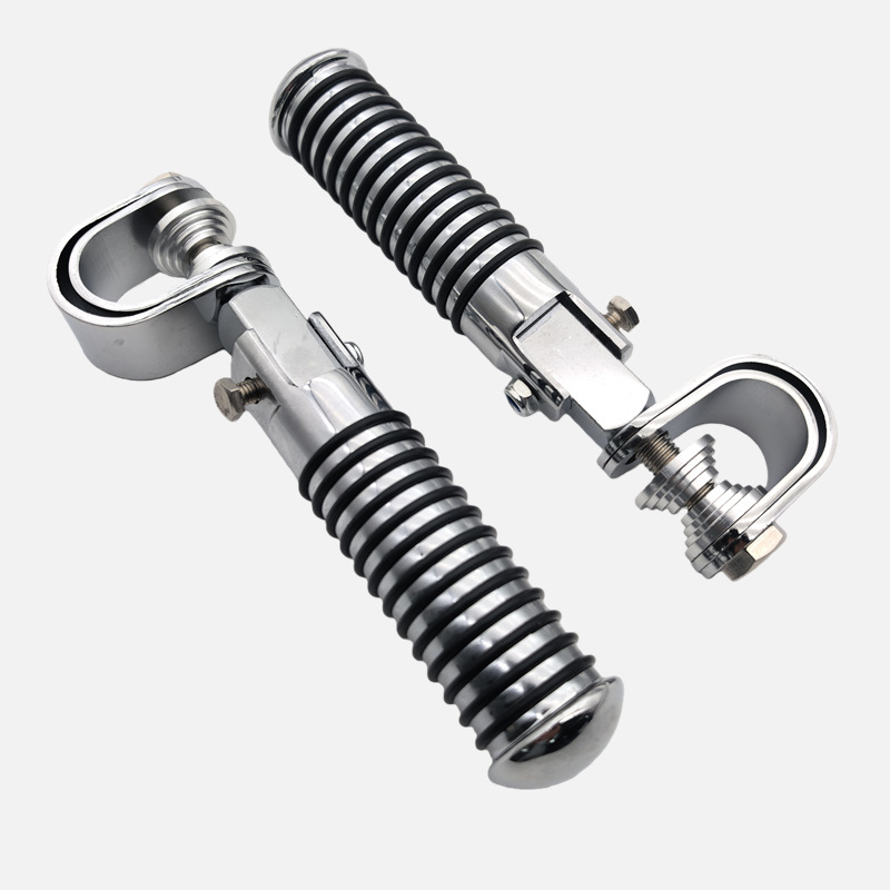 Harley modified pedals, foldable aluminum alloy anti-slip footrests, press-on pedal brackets, modified foldable footboards