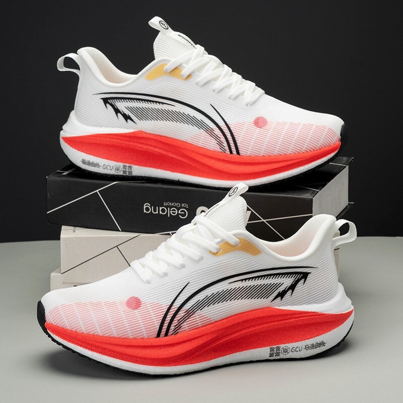 Woodpecker Racing Aviation Men's and Women's Carbon Plate Running Light Super Shock Absorbing Wear-Resistant Rebound Breathable Running Shoes Trail Jogging