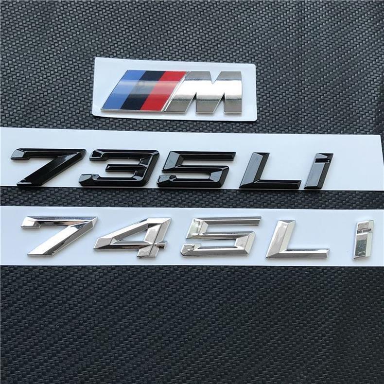 BMW rear emblem for the new 7 Series: 730LI/740LI/745LI/750LI/760LI – lettering, car logo, and number emblem modification