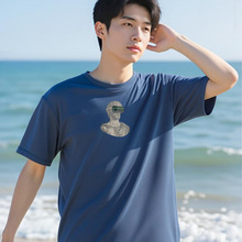 180g潮流T恤纯棉薄基本款古罗马雕像趣味赛博POD-10