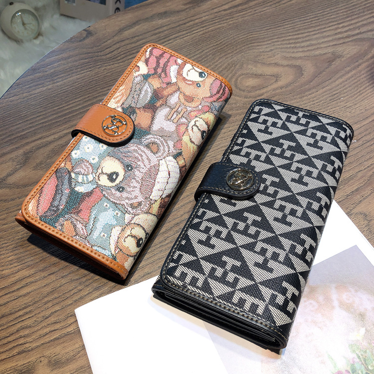 Nieuwe leren clutch met kaarthouder voor dames, geschikt voor telefoon en portemonnee._voghion.com