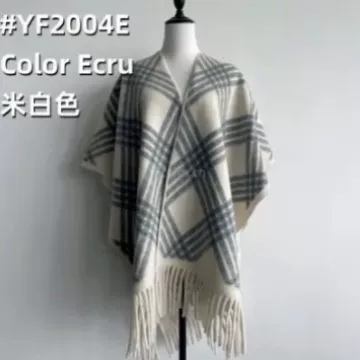 2026 New Style Ink Painting Imitation Cashmere Tassel Cape Autumn and Winter Versatile Thickened Warm Scarf Shawl Winter