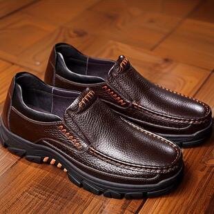 W 34092 Leather Casual Business Shoes �̄�ƤЬ �羳