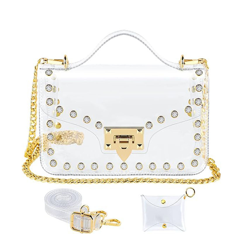 Women's Stadium Transparent Wallet Transparent Messenger Bag Stadium Approved Women's Stadium Transparent Wallet Transparent Messenger Bag Stadium Approved