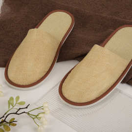 酒店夏季一次性麻布拖鞋Одноразовые тапочки